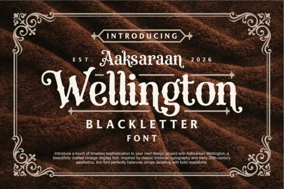 Aaksaraan Wellington: A Vintage Font for Editorial Design