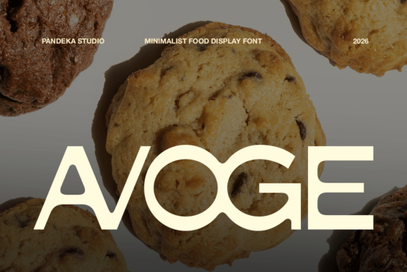 Avoge: A Fresh, Playful Display Font for Food Brands