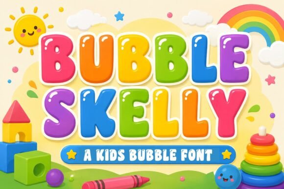 Bubble Skelly: The Cheerful Bubble Display Font for Playful Brands