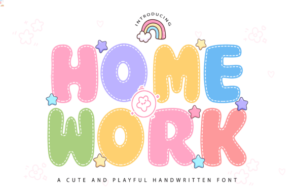 Cute Homework: A Playful Display Font for Web Designers