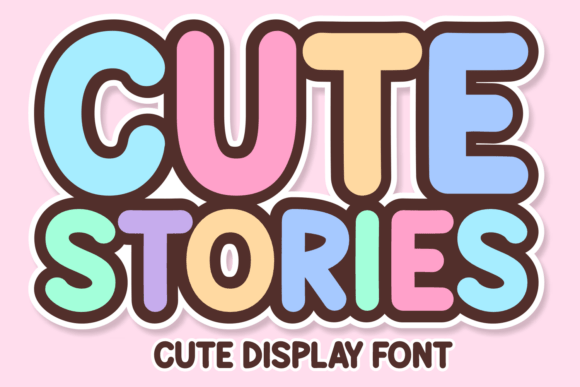 Cute Stories: A Display Font for Playful Editorial Projects