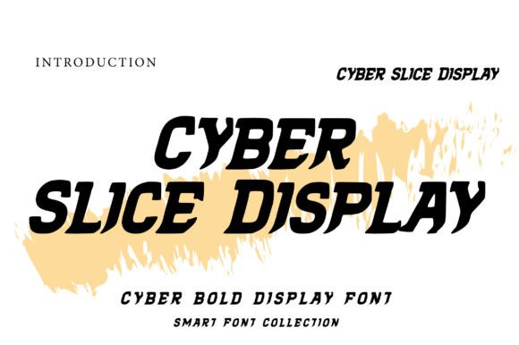 Cyber Slice Display: A Futuristic Font for Business Branding