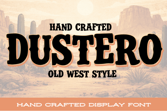 Dustero: A Bold Display Font for Editorial Impact