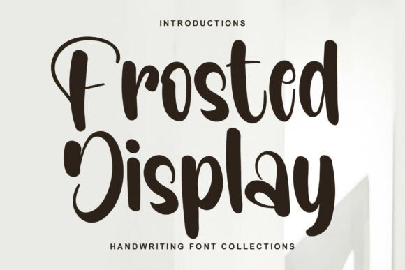 Frosted Display Font in a Real Branding Project