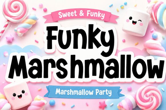 Funky Marshmallow: A Playful Display Font for Cheerful Editorial Design