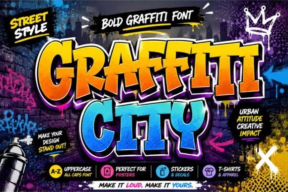 Graffiti City Font: A Bold Typeface for Business Branding