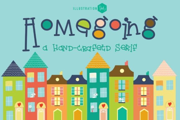 Homegoing: A Whimsical Display Font for Crafters