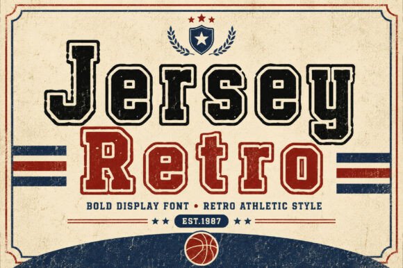 Jersey Retro: A Vintage Display Font for Bold Digital Identity