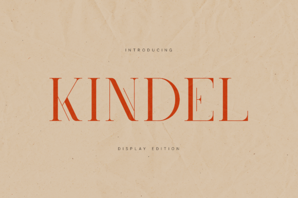 Kindel Display Edition: A Refined Serif for Small Business Branding