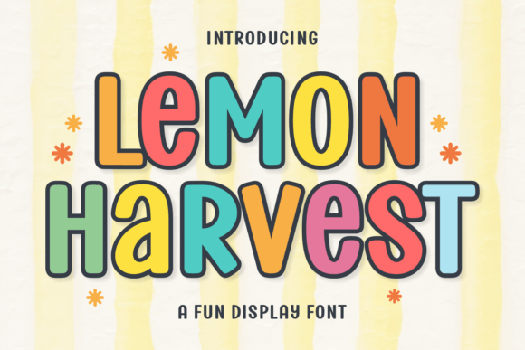 Lemon Harvest: A Chubby Display Font for Warm Editorial Storytelling
