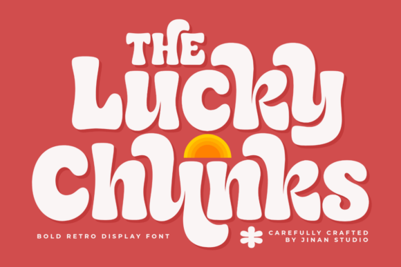 Lucky Chunks: A Bold Retro Display Font with Groovy Soul