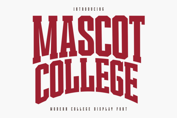 Mascot College: A Bold Display Font for Campaign Creatives