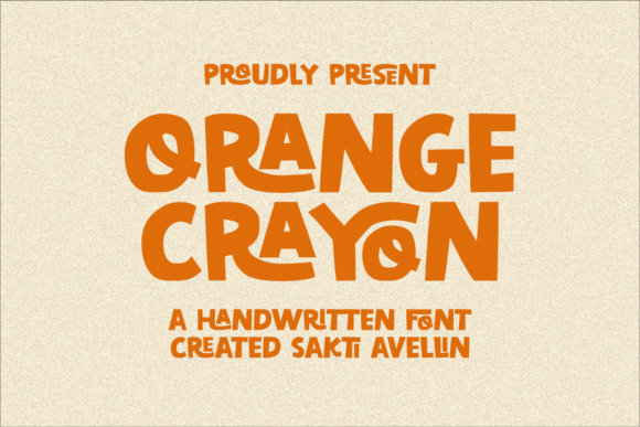 Orange Crayon: A Joyful Display Font for Smarter Branding