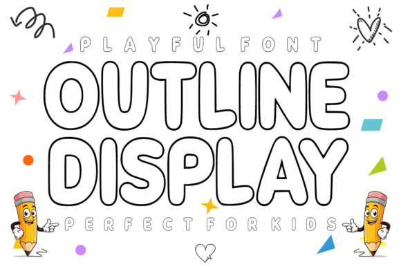 Outline Display: A Friendly Outline Font for Small Business Branding