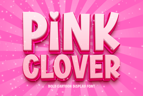 Pink Clover Display Font: A Joyful Powerhouse for Campaign Design