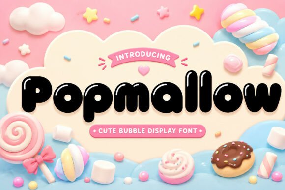 Popmallow: A Bubbly Display Font for Sweet Campaigns