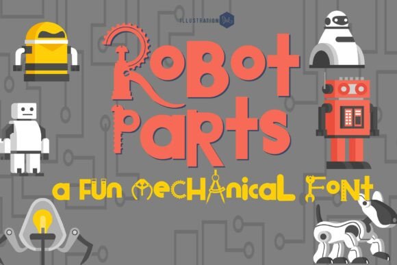 Robot Parts: A Display Typeface for Editorial Impact