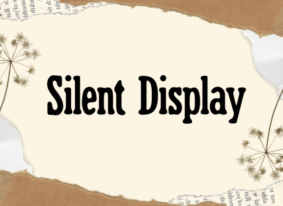 Silent Display: A Maker's Favorite Playful Typeface
