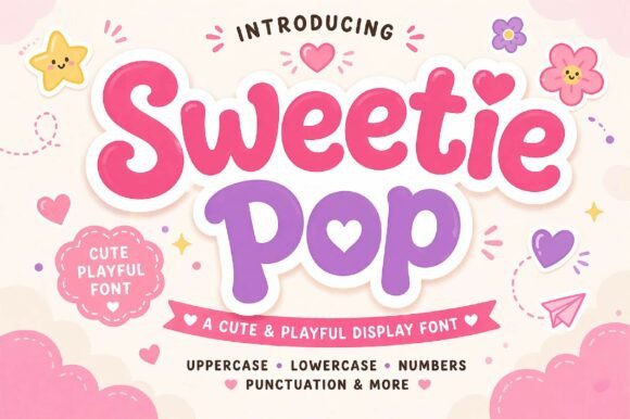 Sweetie Pop Font: A Bubbly Display Typeface for Joyful Designs