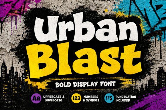 Urban Blast Font Brings Bold Energy to Handmade Goods