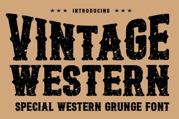 Vintage Western: A Rough-Hewn Display Font That Makes Handmade Labels Feel Instant Heritage