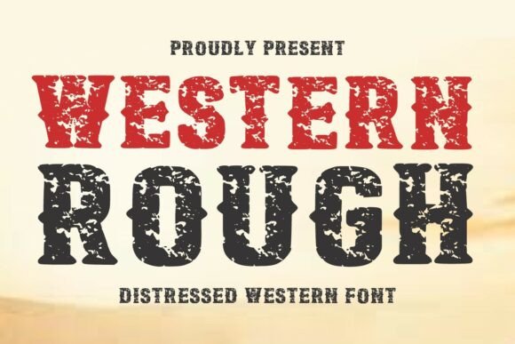 Western Rough: A Bold Display Font for Authentic Branding