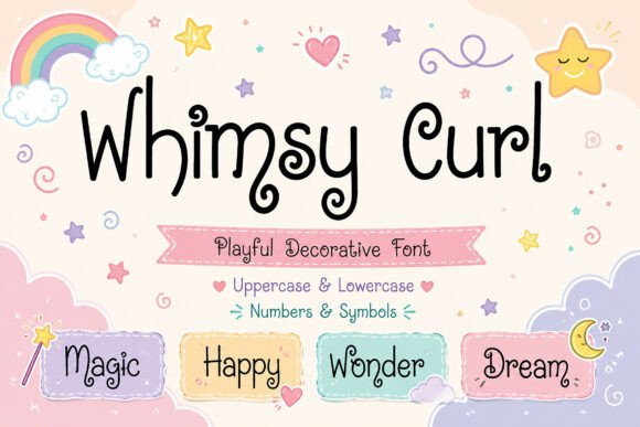 Whimsy Curl: A Playful Display Font for Campaign Creatives